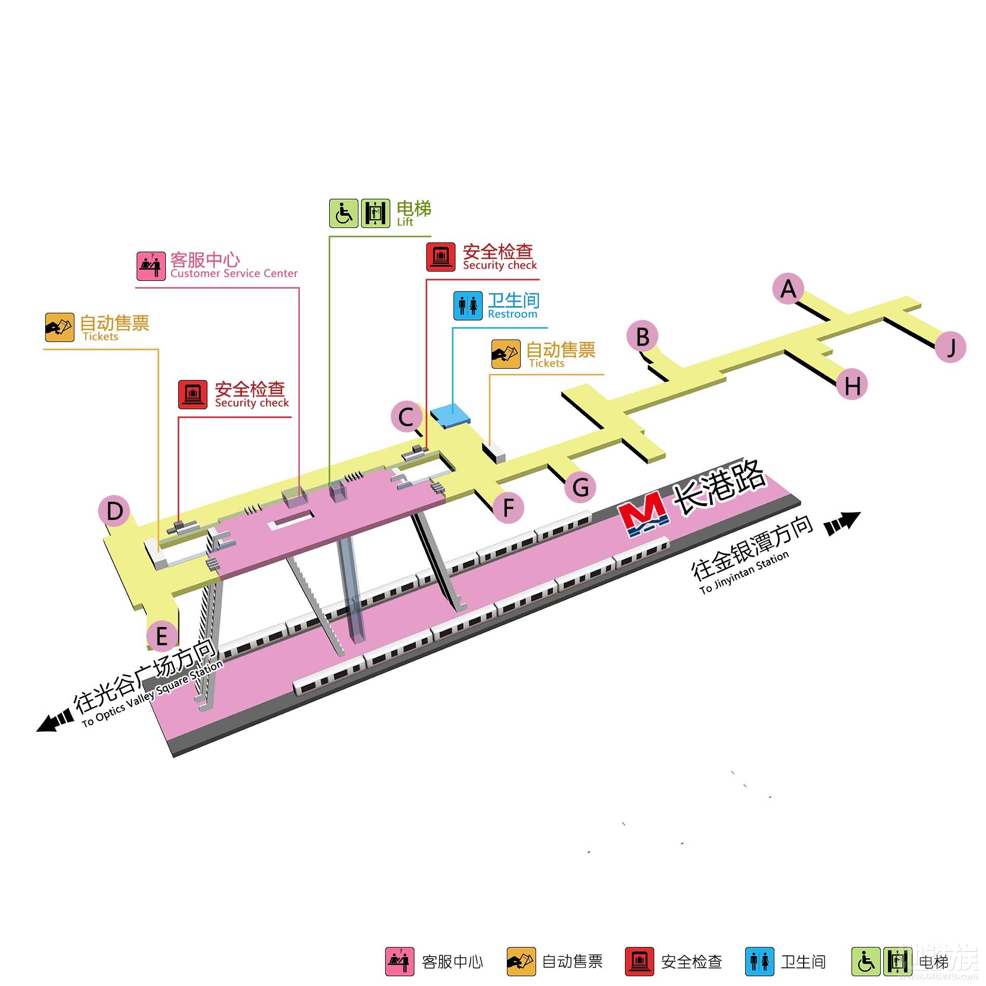 車站人性化設施布置圖