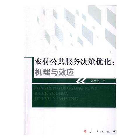 農村公共服務決策最佳化：機理與效應