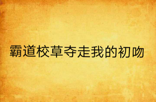 霸道校草奪走我的初吻