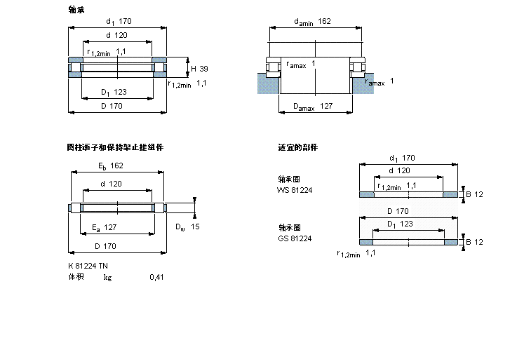 SKF 81224TN軸承