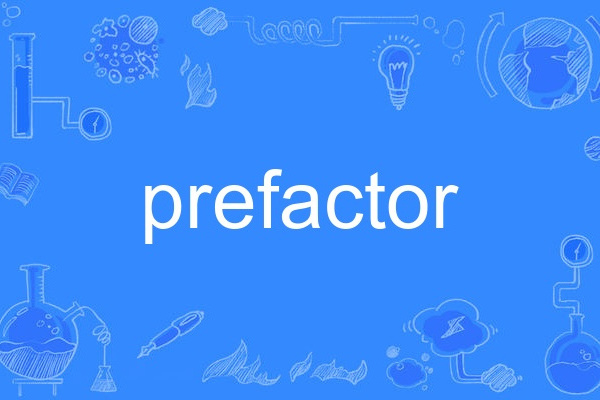 prefactor