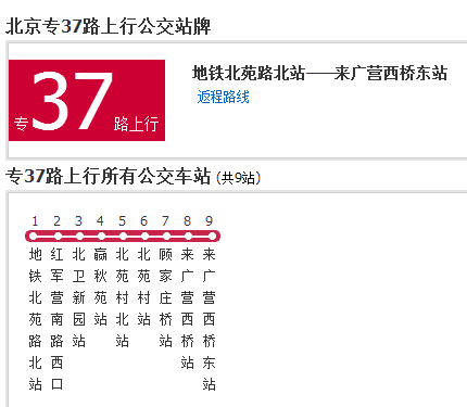 北京公交專37路