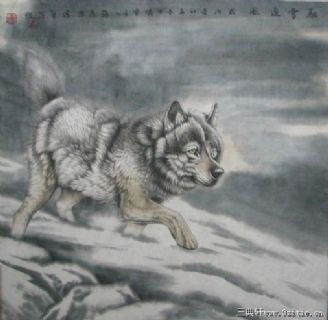 馳雪追風圖