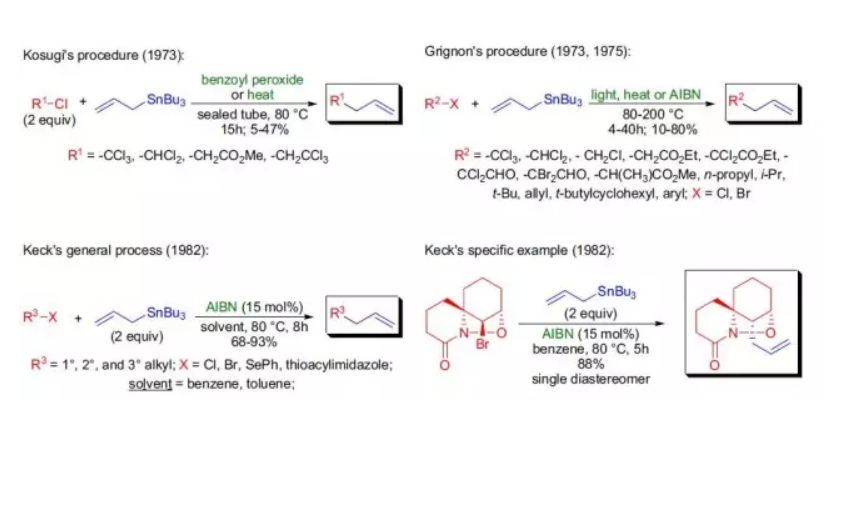 Keck自由基烯丙基反應