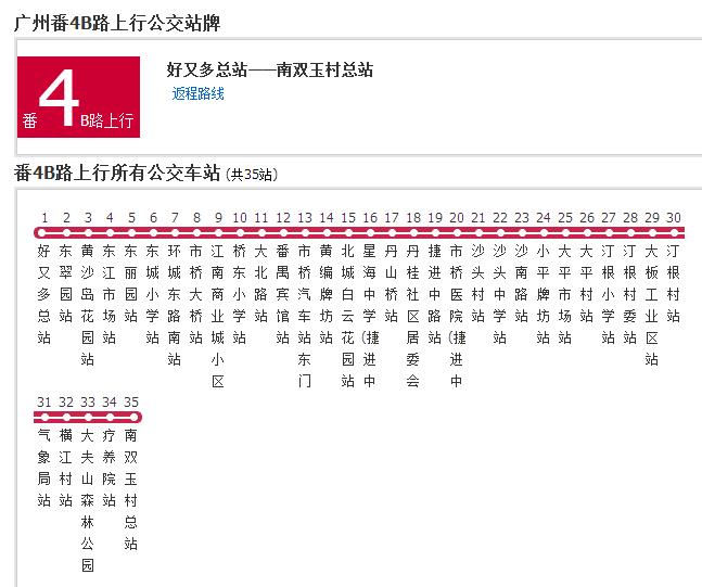 廣州公交番4B路