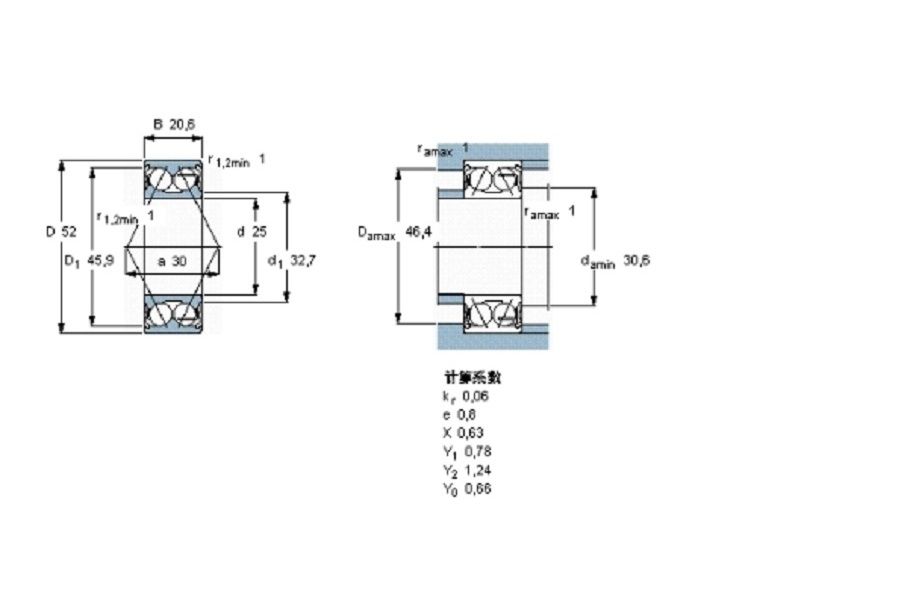 SKF 5205A-2Z軸承