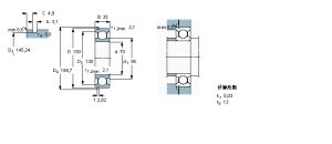 6314N軸承樣本圖&#10;&#10;