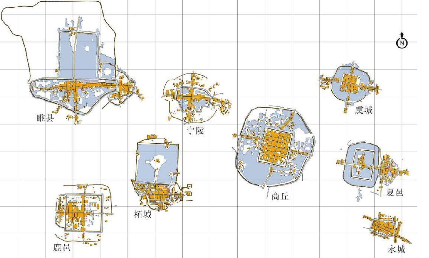 睢州古城與商丘地區古城比較