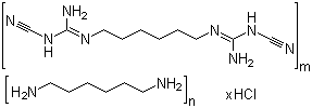 聚（六亞甲基雙氰基胍-六亞甲基二胺）鹽酸鹽