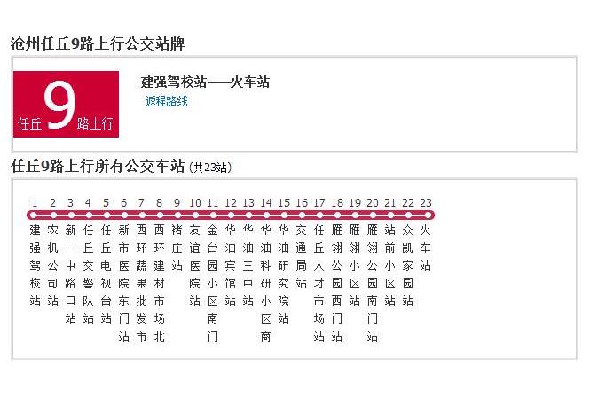 滄州公交任丘9路