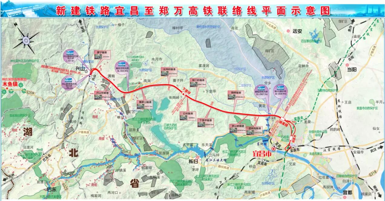 宜昌至鄭萬鐵路連線線