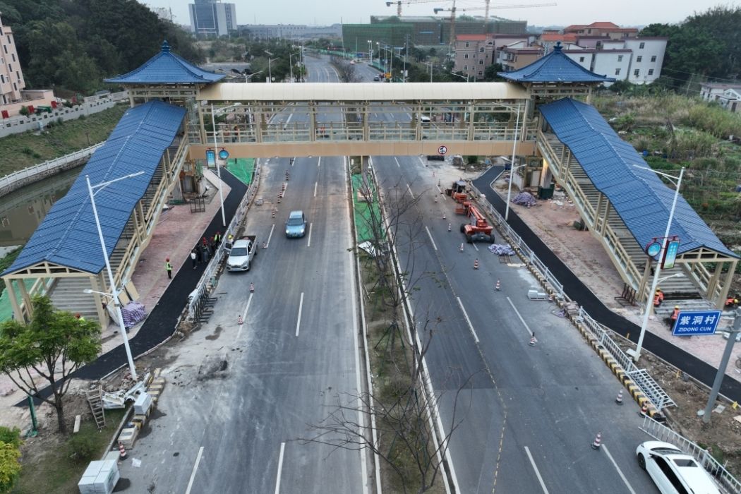 禪港西路（賢德紫洞）人行天橋