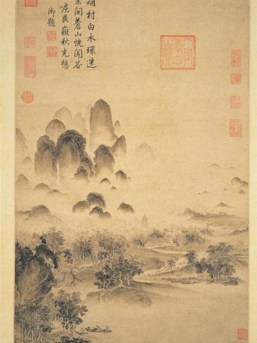 溪山秋色圖(趙佶溪山秋色圖軸)