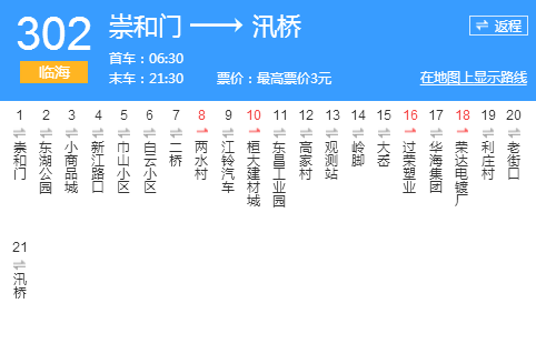 台州公交臨海302路