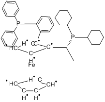 (R)-1-[(R)-2-（2-二苯膦苯基）二茂鐵]乙基二環己基膦