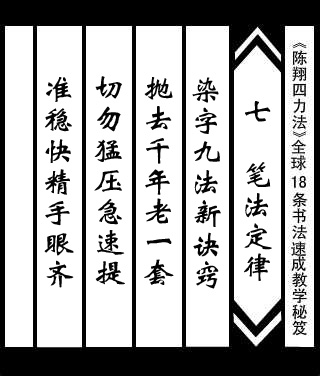 陳翔四力法書法速成寶典