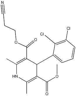 4-（2\x27,3\x27-二氯苯基）-2,6-二甲基-1,4-二氫吡啶-3-羧酸（2-氰基）乙酯-5-羧酸甲酯