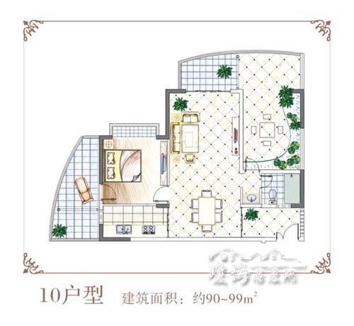 10戶型:建築面積約90-99平方