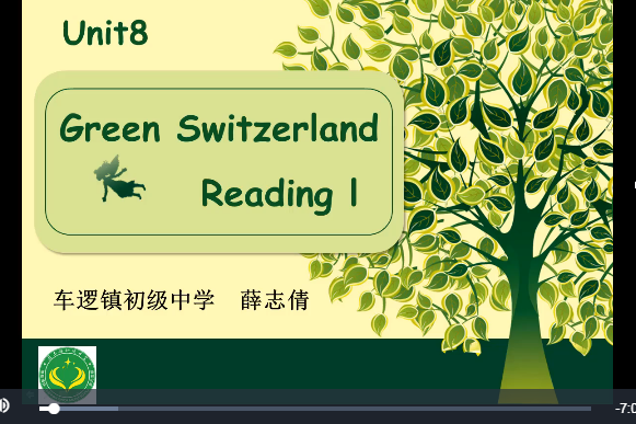 八下 Unit8 A green world (Reading I)