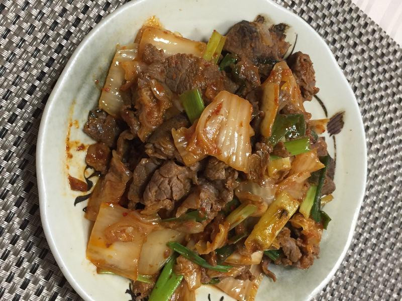 泡菜蘿蔔炒牛肉