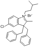 1-異戊基-2-甲基-3,3-二苄基-5-氯吲哚鎓溴鹽