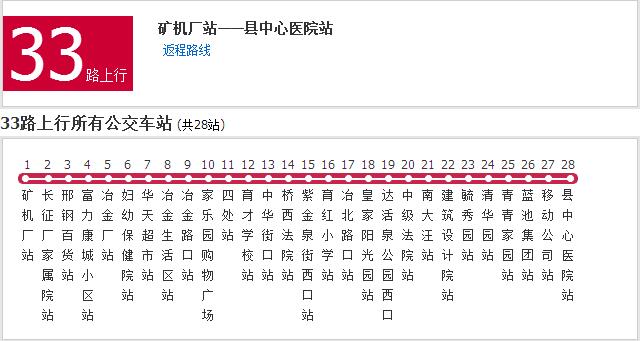 邢台公交33路