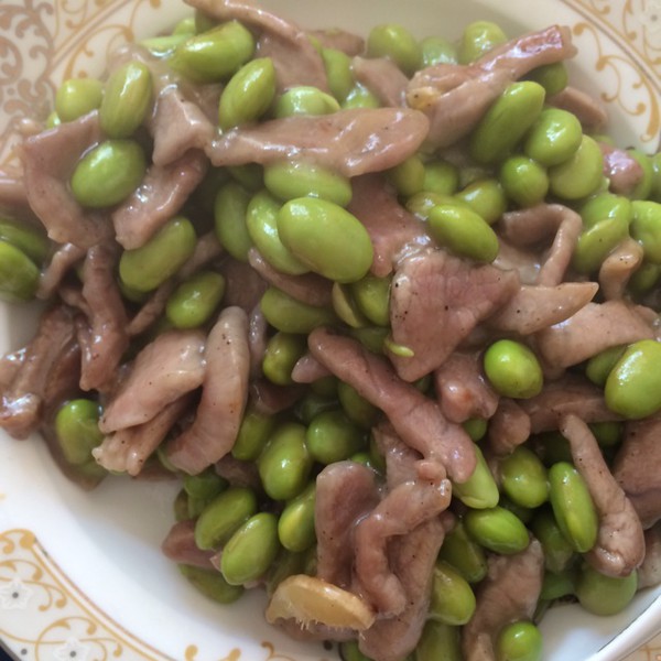 醃菜毛豆米炒肉絲