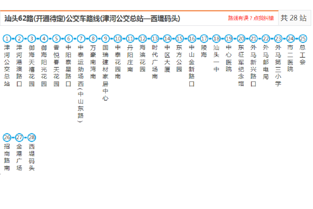 汕頭公交62路