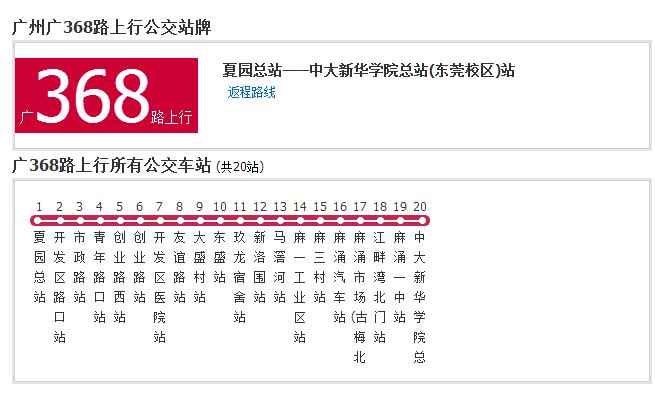 廣州公交廣368路