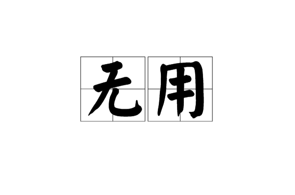 無用(漢語詞語)