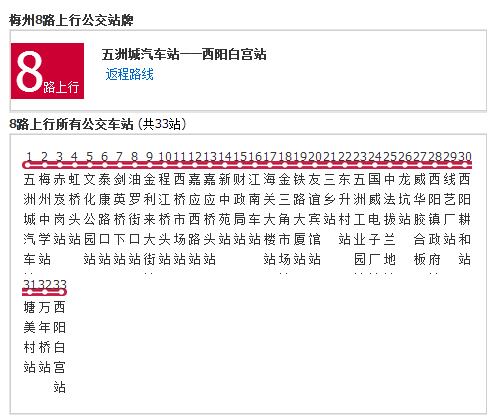 梅州公交8路