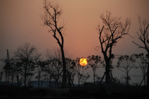 今南旺闞鄉的夕陽