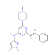 6-（4-甲基-1-哌嗪基）-N-（5-甲基-1H-吡唑-3-基）-2-[(1E)-2-苯乙烯基]-4-嘧啶胺