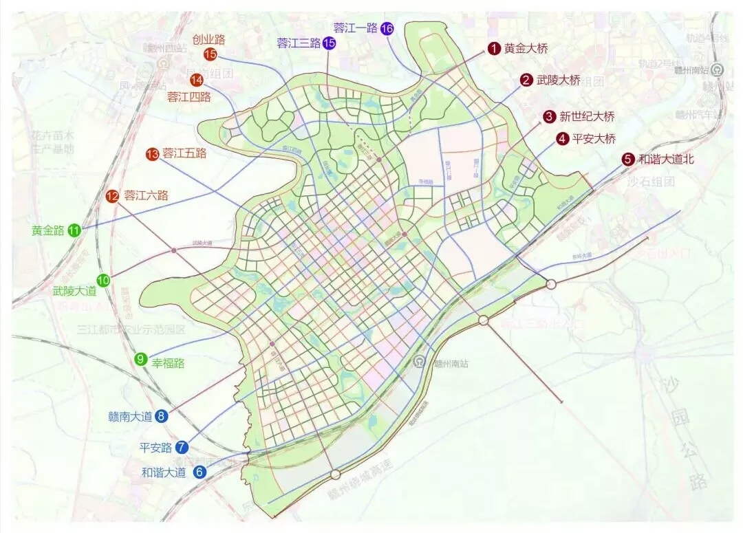 蓉江新區路網規劃