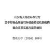 山東省人民政府辦公廳關於印發山東省特種設備檢驗檢測機構整合改革實施方案的通知