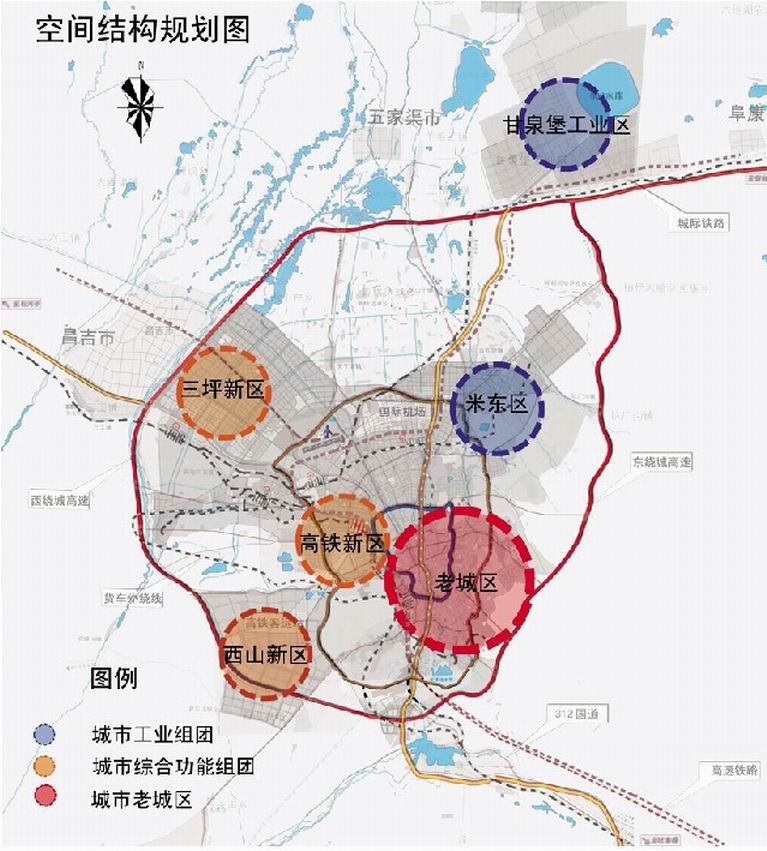 烏魯木齊空間分布圖