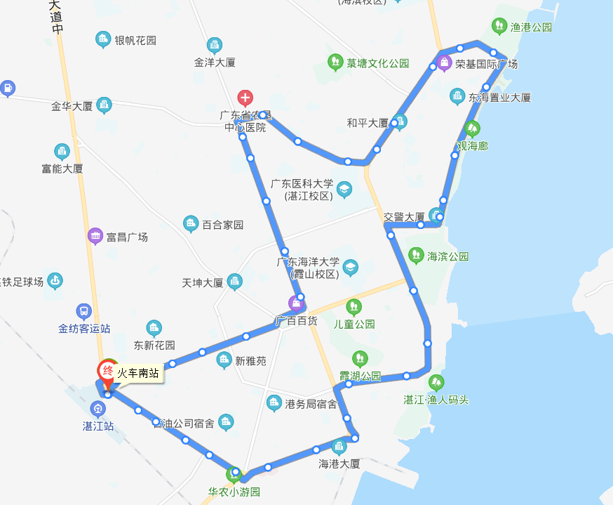 湛江公交30路建設路方向