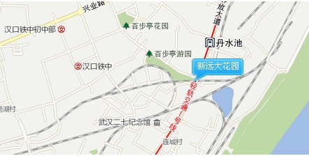 新遠大花園交通圖