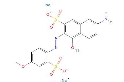 7-氨基-4-羥基-3-[（4-甲氧基-2-磺基苯基）偶氮]-2-萘磺酸雙鈉鹽