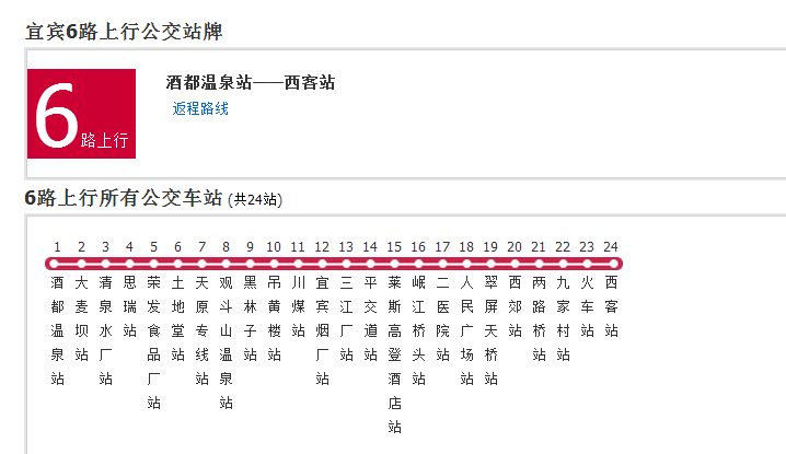 宜賓公交6路