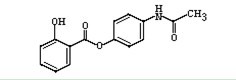 醋氨沙洛化學結構式