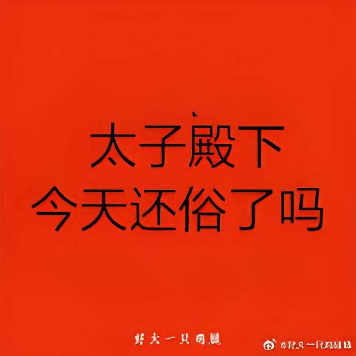 太子殿下今天還俗了嗎