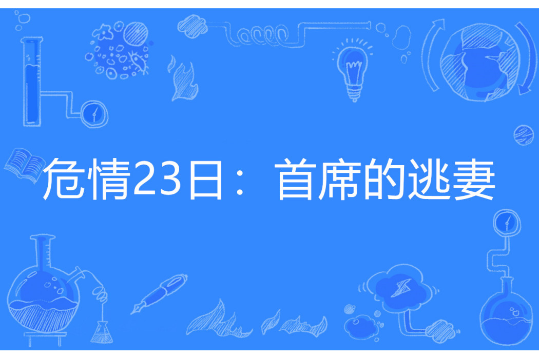 危情23日：首席的逃妻