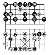 第六回合紅方進車棄馬設下陷阱