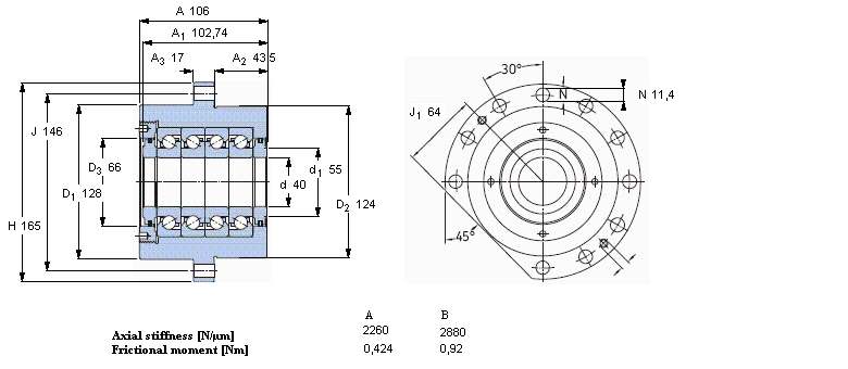 SKF FBSA208/QFC軸承