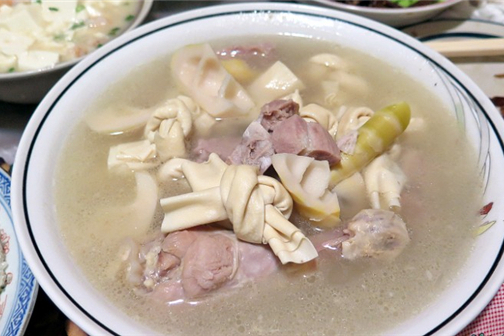 百葉結鹹肉湯