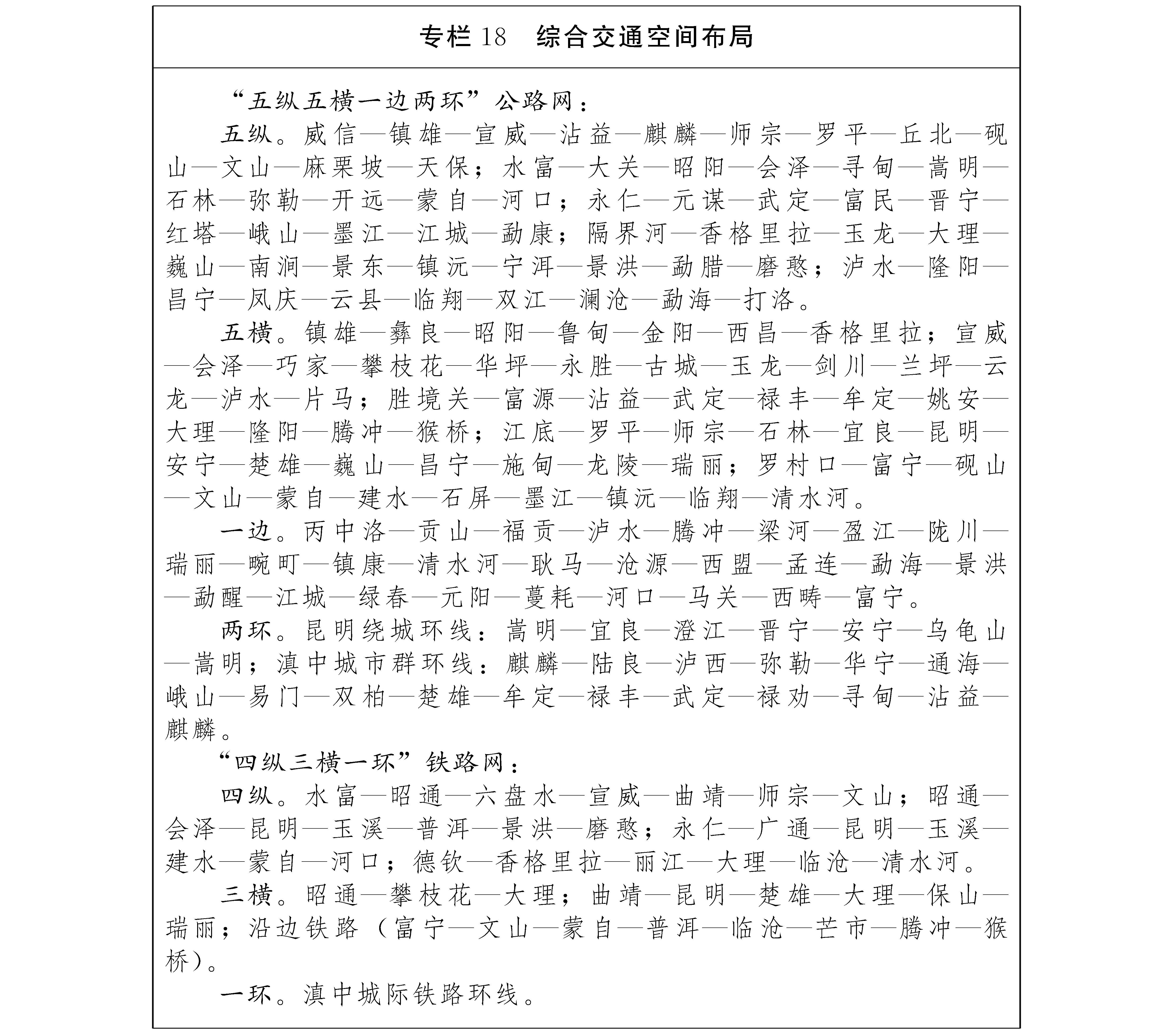 雲南省十四五規劃