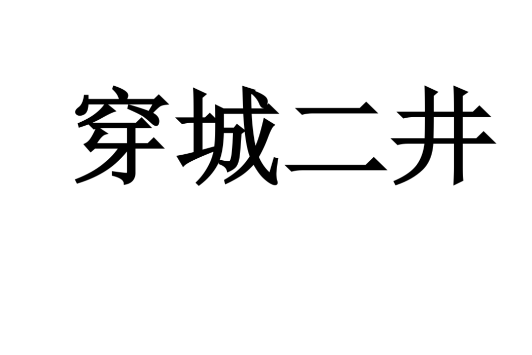 穿城二井