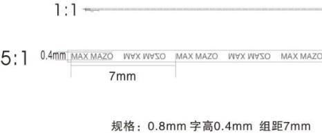 微縮文字防偽線設計