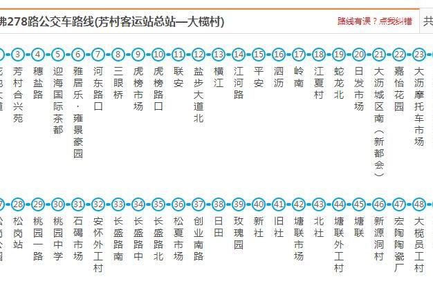 佛山公交佛278路